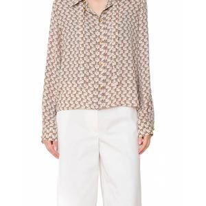 NEW WE-AR4 academy printed blouse in blush multi